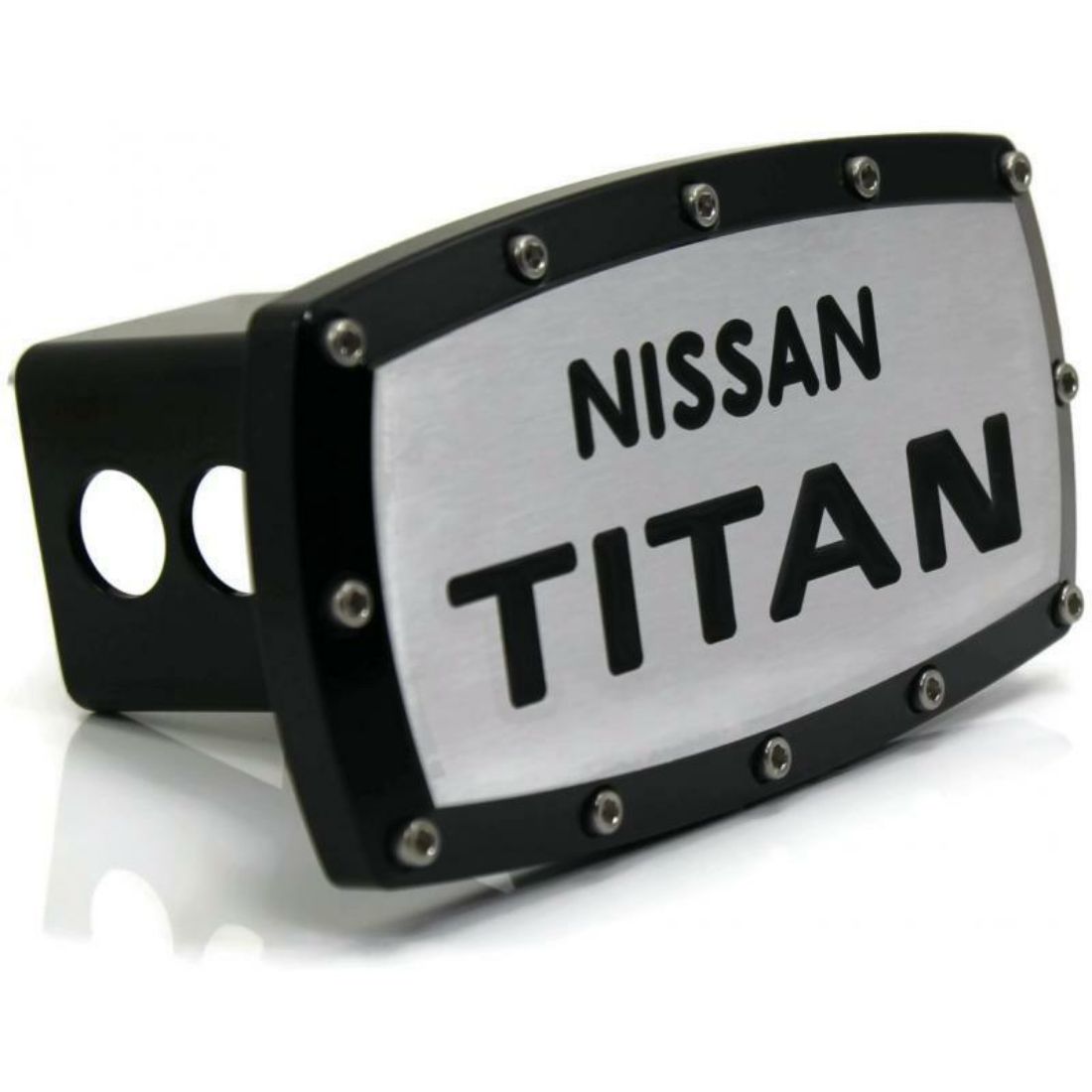 Nissan Titan 2" Tow Hitch Cover Plug Engraved Billet Black Powder Coated eBay